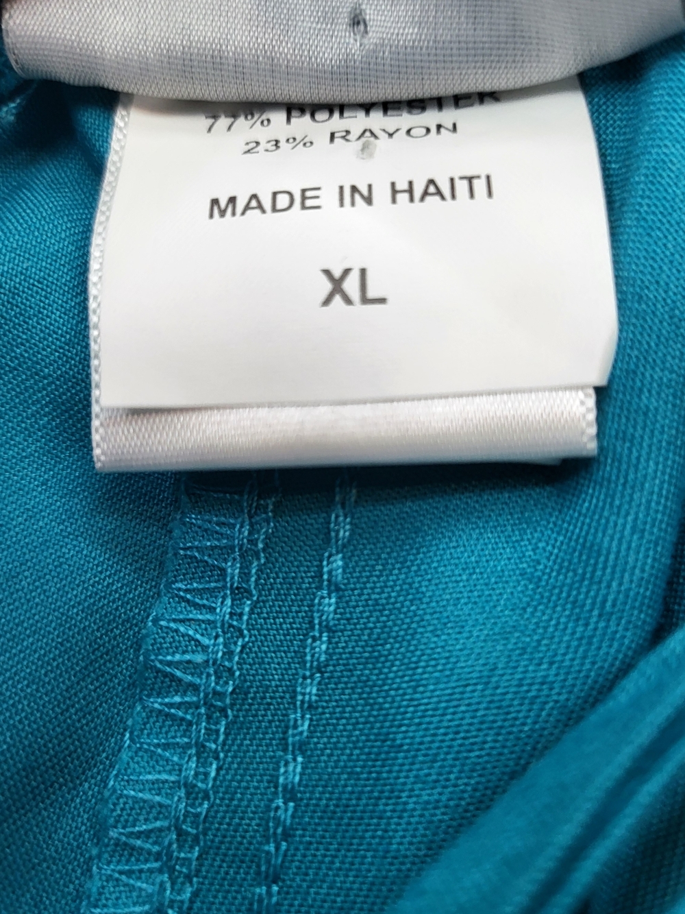 Barco Uniforms Wide-Leg Drawstring Pants in Teal Blue - Picture 3 of 10